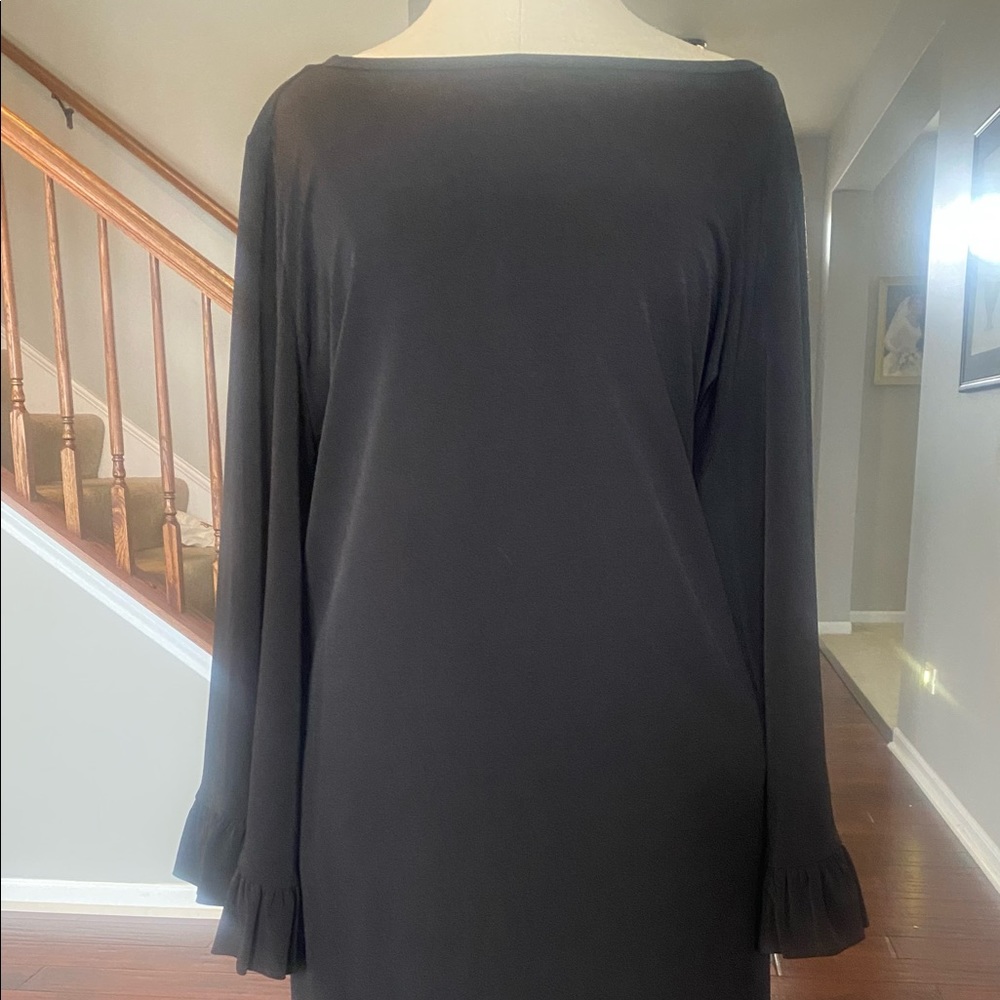 Michael Kors black straight line cocktail dress